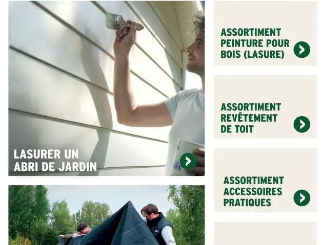 Offre: Lasurer un abri de jardin