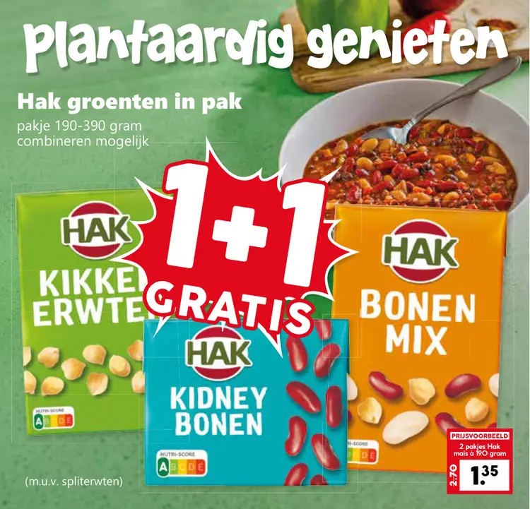 Aanbieding: Hak groenten in pak