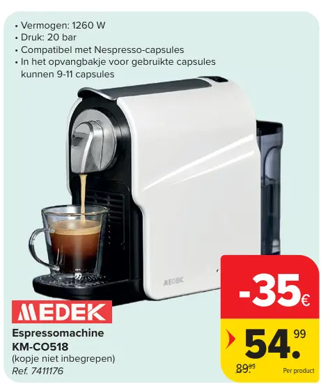 Promotie: Espressomachine KM-CO518