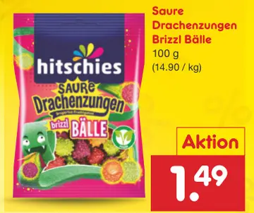 Aanbieding: Saure Drachenzungen Brizzl Bälle