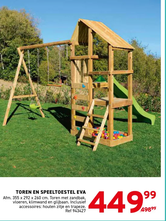 Promotie: Toren en speeltoestel eva