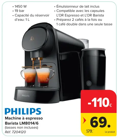 Offre: Machine à espresso Barista LM8014/6