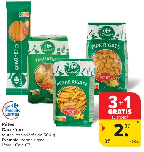 Offre: Pâtes