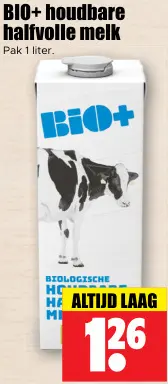 Aanbieding: Houdbare halfvolle melk