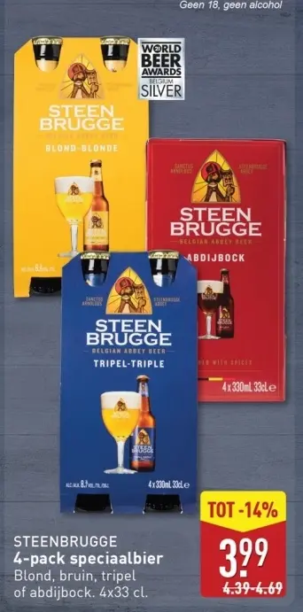 Aanbieding: STEENBRUGGE 4-pack speciaalbier