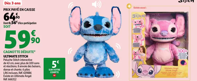 Offre: Ultimate Stitch Peluche Stitch interactive