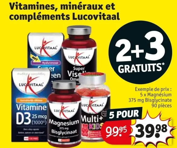 Offre: Vitamines, minéraux et compléments