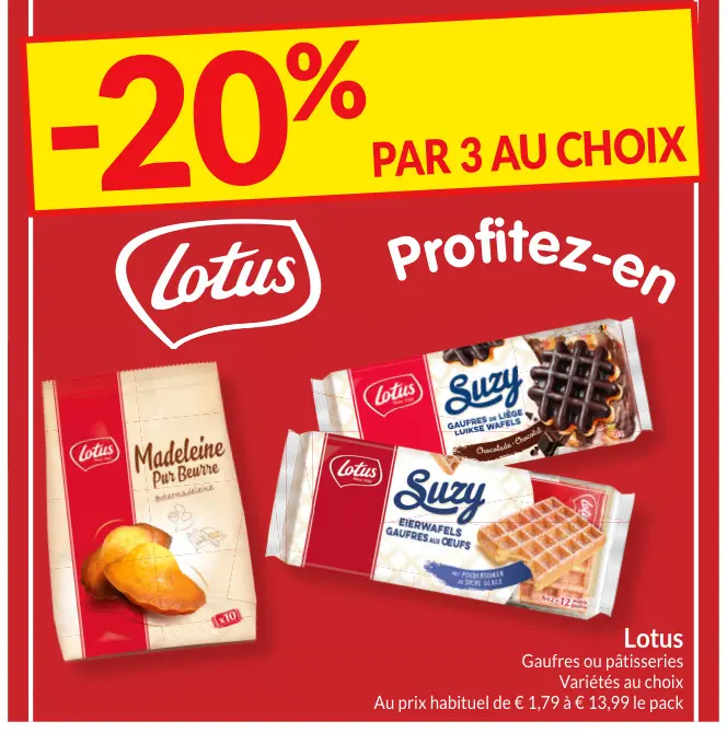 Offre: Gaufres ou pâtisseries
