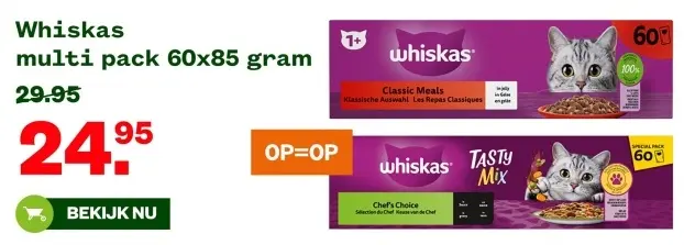 Aanbieding: Whiskas multi pack