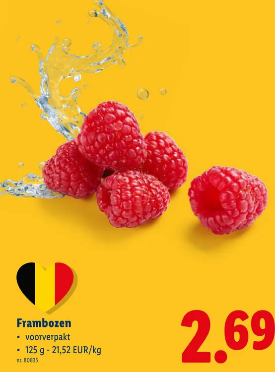 Promotie: Frambozen