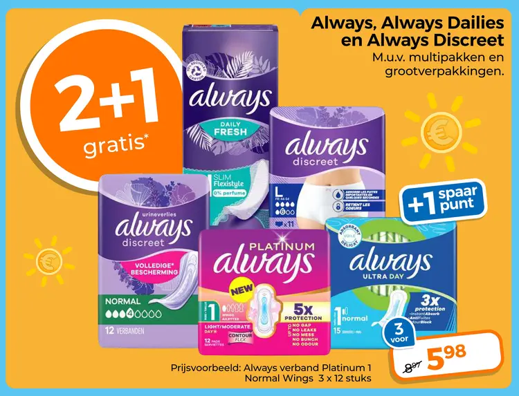 Aanbieding: Always, Always Dailies en Always Discreet