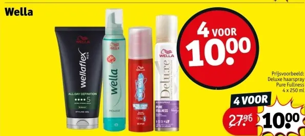 Aanbieding: Wella hair products
