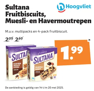 Aanbieding: Fruitbiscuits, Muesli- en Havermoutrepen