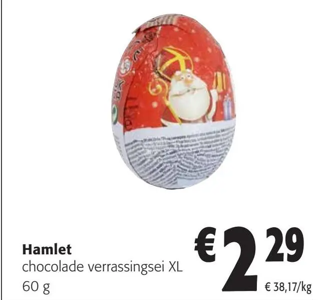 Aanbieding: chocolade verrassingsei XL