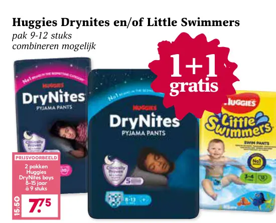 Aanbieding: Drynites en/of Little Swimmers