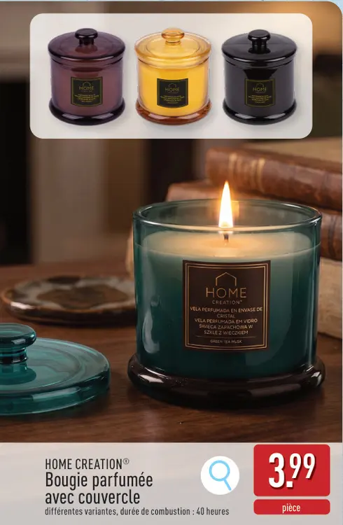 Offre: Bougie parfumée avec couvercle