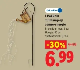 Aanbieding: Tuinlamp op zonne-energie