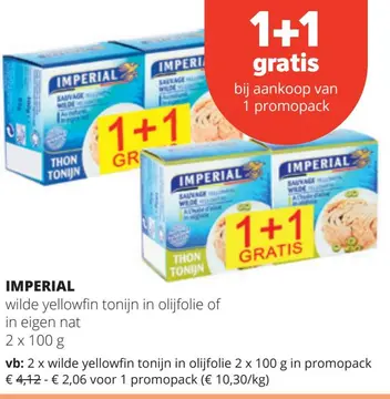 Aanbieding: wilde yellowfin tonijn
