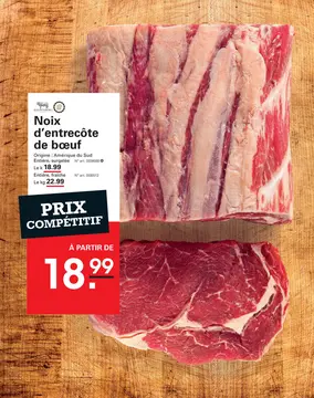 Offre: Noix d'entrecôte de bœuf