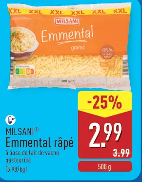 Offre: Emmental râpé
