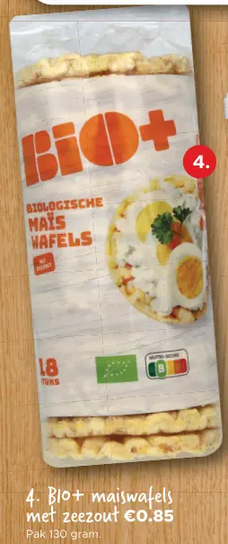 Aanbieding: Bio+ maiswafels met zeezout