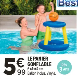 Offre: Le panier gonflable