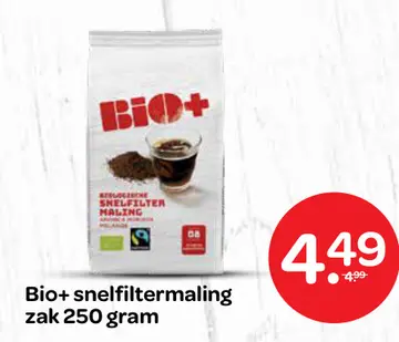 Aanbieding: Bio+ snelfiltermaling