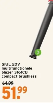 Aanbieding: SKIL 20V multifunctionele blazer 3161CB compact brushless
