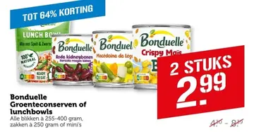 Aanbieding: Bonduelle Groenteconserven of lunchbowls