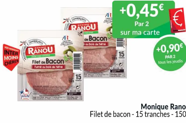 Offre: Filet de bacon - 15 tranches