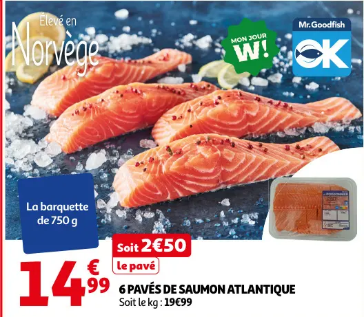 Promotie: Pavés de saumon atlantique