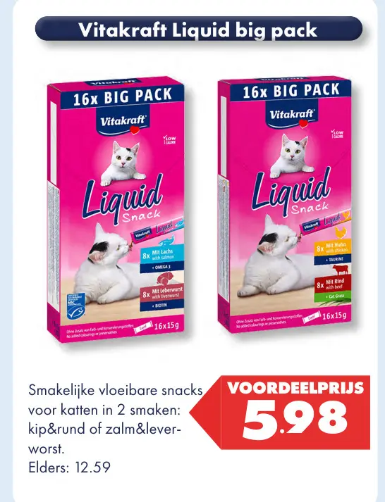 Aanbieding: Vitakraft Liquid big pack