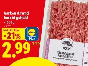 Promotie: Varken & rund bereid gehakt