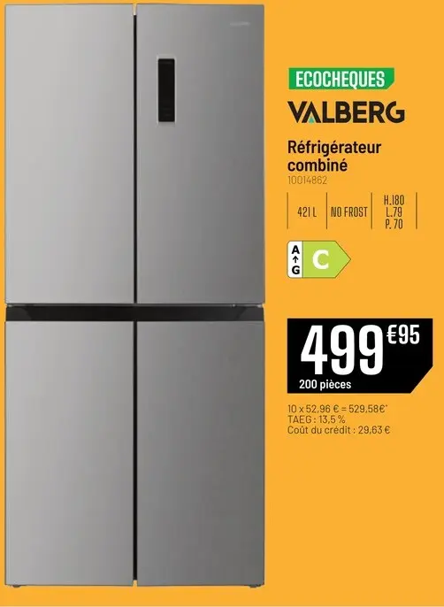 Offre: Réfrigérateur combiné