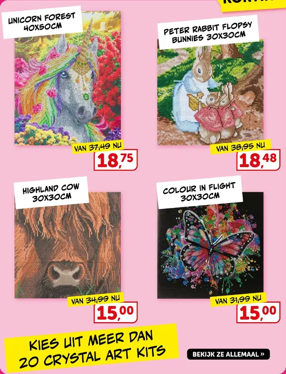 Aanbieding: Crystal Art Kits