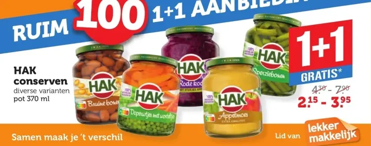 Aanbieding: HAK conserven