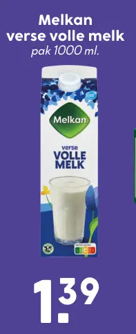 Aanbieding: Verse volle melk