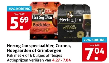 Aanbieding: Speciaalbier, Corona, Hoegaarden of Grimbergen