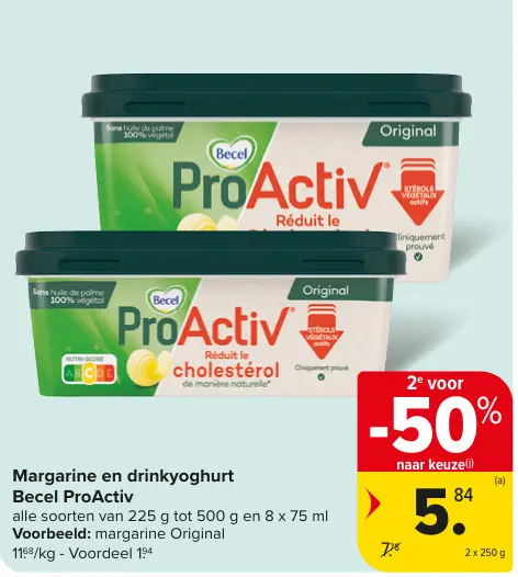 Promotie: Margarine en drinkyoghurt