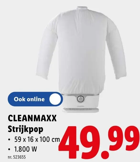 Promotie: CLEANMAXX Strijkpop