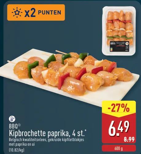 Promotie: Kipbrochette paprika