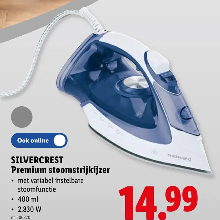 Promotie: Premium stoomstrijkijzer