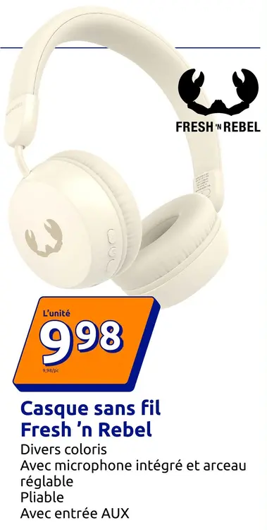 Offre: Casque sans fil Fresh 'n Rebel