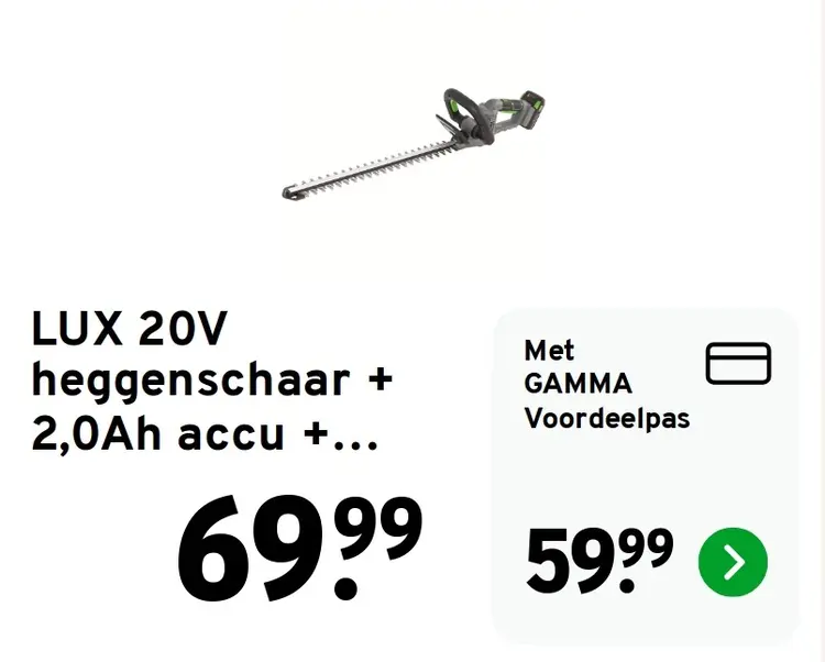 Aanbieding: Heggenschaar incl accu