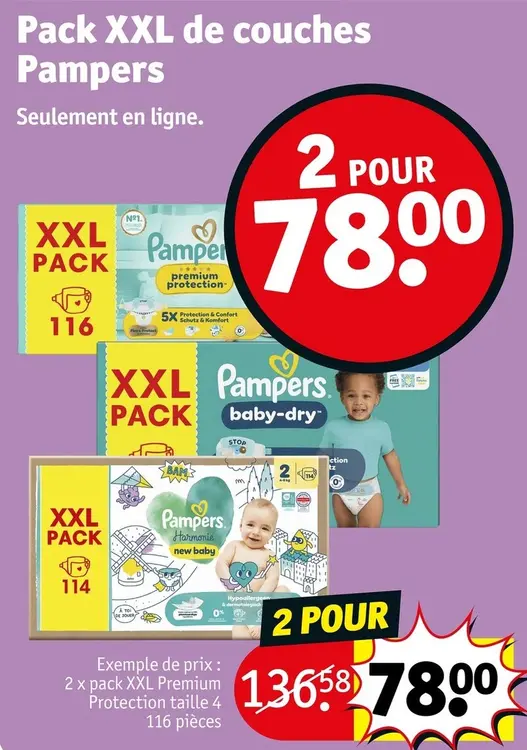 Offre: Pack XXL de couches
