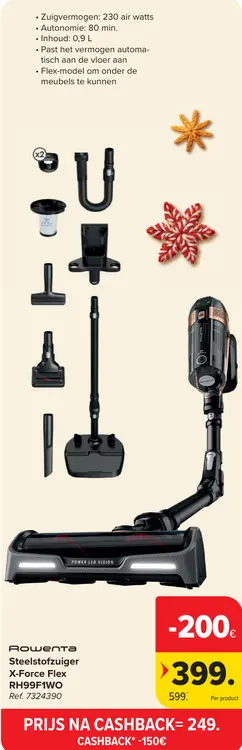 Promotie: Steelstofzuiger X-Force Flex RH99F1WO