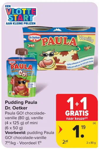 Promotie: Pudding Paula