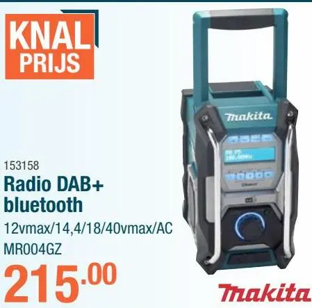 Aanbieding: Radio DAB+ bluetooth