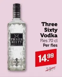 Aanbieding: Three Sixty Vodka
