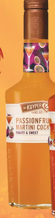 Aanbieding: De Kuyper Passionfruit Martini Cocktail